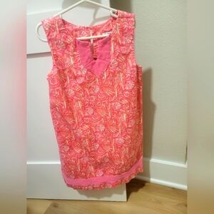 Vineyard Vines hot pink paisley dress
